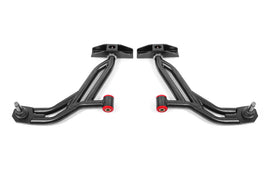 BMR 10-14 Ford Mustang Non-Adj. Lower A-Arms Delrin/Rod w/ 19mm Tall Ball Joint - Black Hammertone
