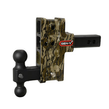 Load image into Gallery viewer, Gen-Y Mega Duty 2in Shank 5in Offset Drop 1.5K TW 10K Hitch w/GH-031 Dual-Ball - Mossy Oak