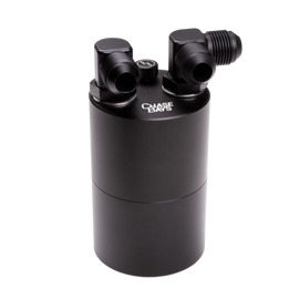Chase Bays -10AN 90A L-Fitting Inlet -10AN 90 Deg Elbow Outlet Oil Catch Can w/Type 1 Bracket