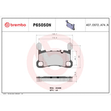 Load image into Gallery viewer, Brembo 20-21 Porsche 911/Panamera/Cayman/718 Cayman/718 Spyder Rear NAO Brake Pad