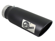 Load image into Gallery viewer, aFe Diesel Exhaust Tip Bolt On Black 4in Inlet x 5in Outlet x 15in