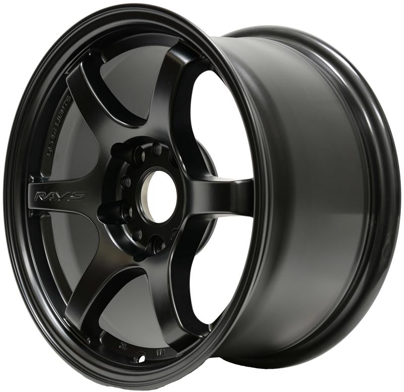 Gram Lights 57DR 15x8.0 +28 4x100 Semi Gloss Black Wheel