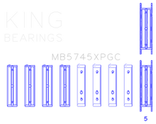 Load image into Gallery viewer, King Engine Bearings Subaru FA20/Toyota 4U-GSE (Size .026) pMaxKote Performance Main Bearing Set