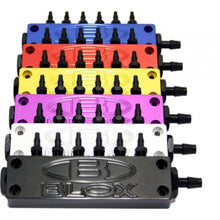 Load image into Gallery viewer, BLOX Racing Surface-mount Vacuum Block - 6-Port / Billet Aluminum - Silver