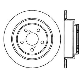 StopTech Power Slot 02-05 WRX Rear Left SportStop Slotted Rotor