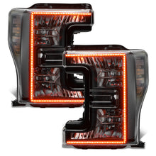 Load image into Gallery viewer, Oracle 17-19 Ford F-250 SD Dynamic Pre-Assembled Headlights - Halogen - Black Edition -