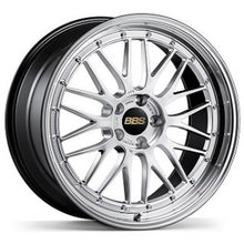 Load image into Gallery viewer, BBS LM 20x9 5x130 ET42 CB71.6 Diamond Silver Wheel w/ Diamond Cut Machined Lip