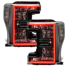 Load image into Gallery viewer, Oracle 17-19 Ford F-250 SD Dynamic Pre-Assembled Headlights - Halogen - Black Edition -