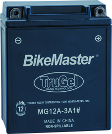 BikeMaster TruGel Battery - MG12A-3A1
