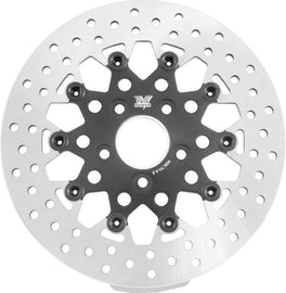 Twin Power 84-17 Big Twin Exc 08-17 FLH FLT Rear 11.5 Floating Rotor Black Mesh