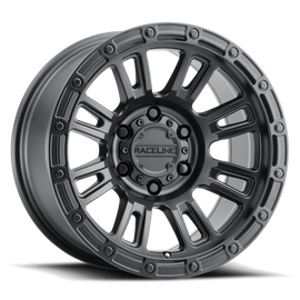 Raceline 956B Compass 17x9in / 8x170 BP / -12mm Offset / 125.2mm Bore - Satin Black Wheel