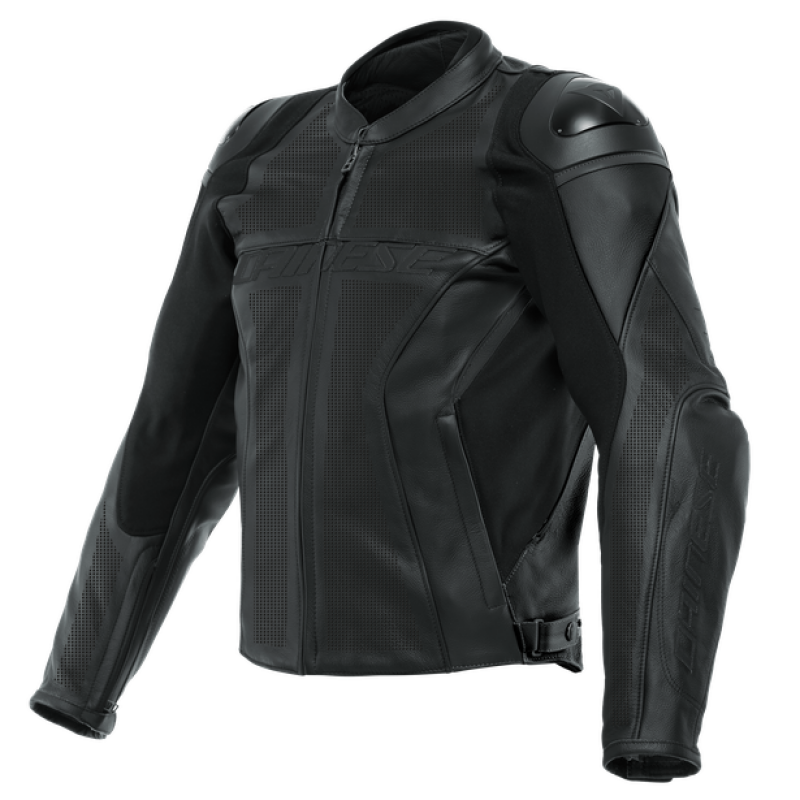 Dainese Racing 4 Leather Jacket Perforated Black/Black/Black Size - 64