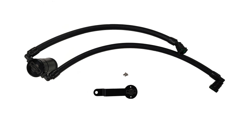J&L 19-25 Dodge Ram 1500 3.6L PCV Side Oil Separator 3.0 - Black Anodized