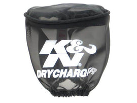 K&N Drycharger Air Filter Wrap - Oval Straight - Black