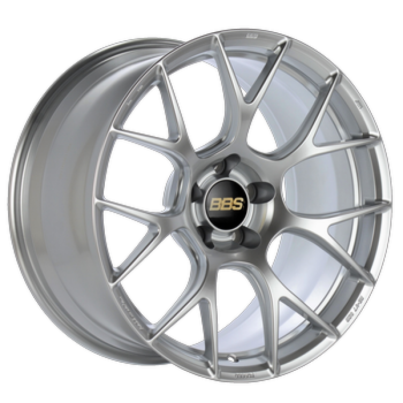 BBS RE-V718x9.5 5x114.3 ET22 Diamond Silver Wheel -82mm PFS/Clip Required