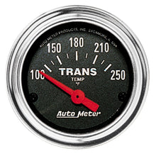 Load image into Gallery viewer, Autometer Traditional Chrome 2-1/16in 100-250 Degree F Electric Transmission Temperature Gauge
