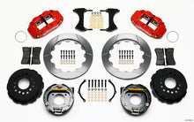Load image into Gallery viewer, Wilwood Narrow Superlite 4R Rear P-Brk Kit 12.88in Red Chevy 12 Bolt-Spec 3.15in Bearing Front mt