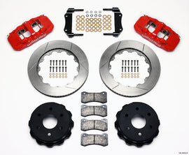 Wilwood AERO4 RearTruck Kit 14.25in Red 1999-2010 GM 1500-SUV 2 Piston OE Caliper