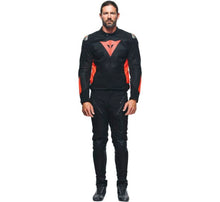 Load image into Gallery viewer, Dainese Energyca Air Tex Jacket Black/Fluorescent-Red Size - 52