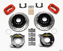 Load image into Gallery viewer, Wilwood Forged Dynalite P/S Park Brake Kit Drilled Red New Big Ford 2.50in offset Staggered Shock