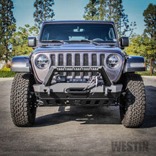 Load image into Gallery viewer, Westin 18-19 Jeep Wrangler JL WJ2 Stubby Front Bumper - Textured Black