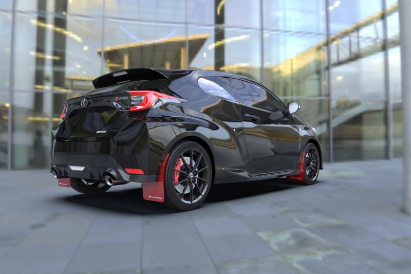 Rally Armor 20-25 Toyota GR Yaris Red Mud Flap w/Black Logo