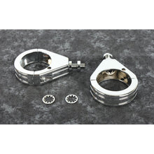 Load image into Gallery viewer, Bikers Choice Chrome Grooved 41MM Clamp With 5/16-18 Stud Universal Custom Pr