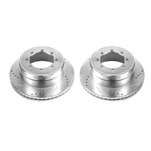 Load image into Gallery viewer, Power Stop 13-16 Ford F-450 Super Duty Rear Drilled &amp; Slotted Rotor - Pair