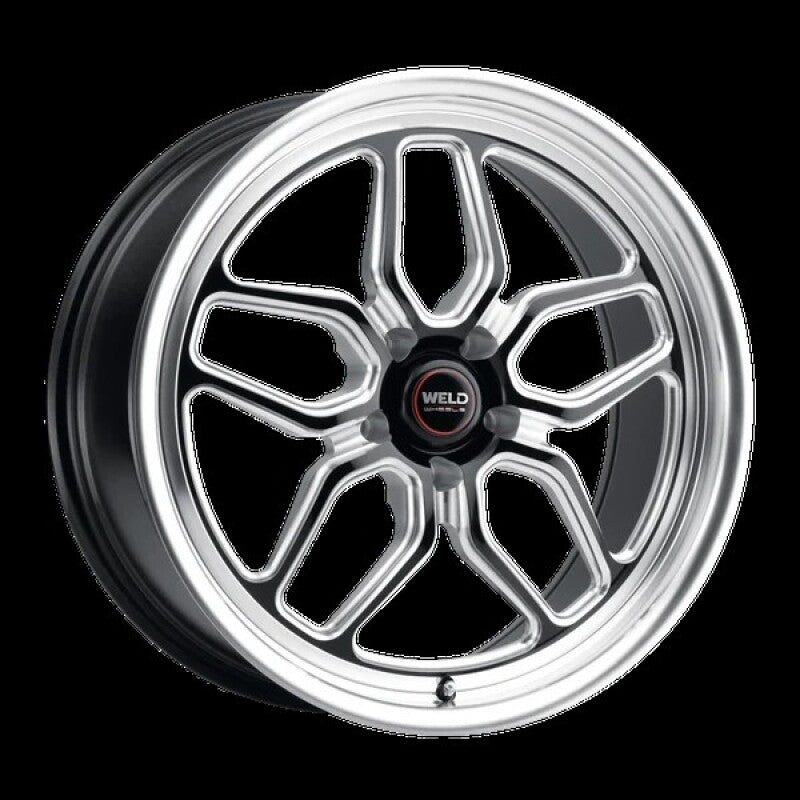 Weld S152 18X5 Laguna Drag 5X120 ET-08 BS2.7 Gloss Black MIL Dia 78.1