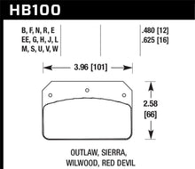 Load image into Gallery viewer, Hawk Wilwood DL / Sierra / Outlaw Black Universal Race Dynalite DR-97 Calipers