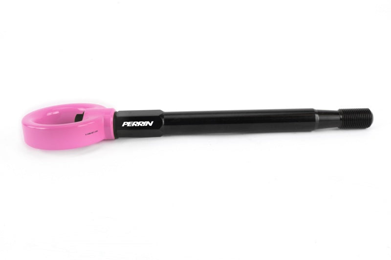 PERRIN 08-14 Subaru WRX & STI / 08-11 Impreza / 05-09 Legacy Tow Hook Kit (Front) - Hyper Pink