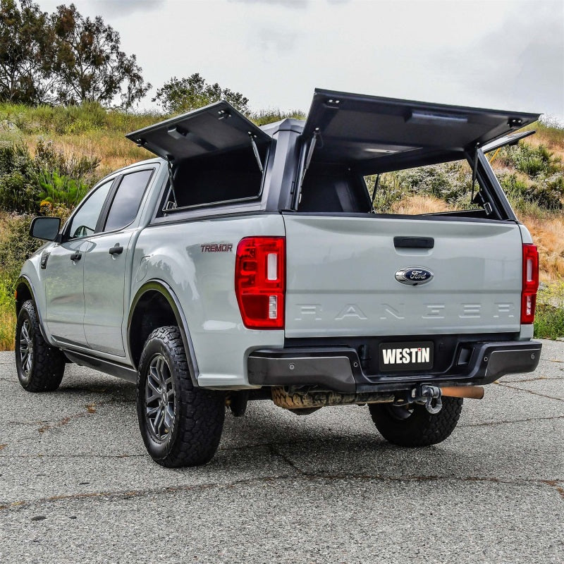 Westin EXP Truck Cap COMPLETE KIT A + BS (19-23 Ford Ranger CC 5ft. Bed) - Black