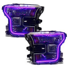 Load image into Gallery viewer, Oracle 15-17 Ford F-150 Dynamic RGB+A Pre-Assembled Headlights Halogen - Blk Edition -