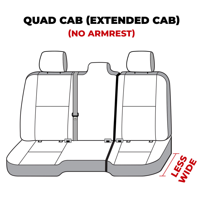 Covercraft 19-23 Dodge RAM 1500 Polycotton SeatSaver Custom Second Row Seat Covers - Charcoal