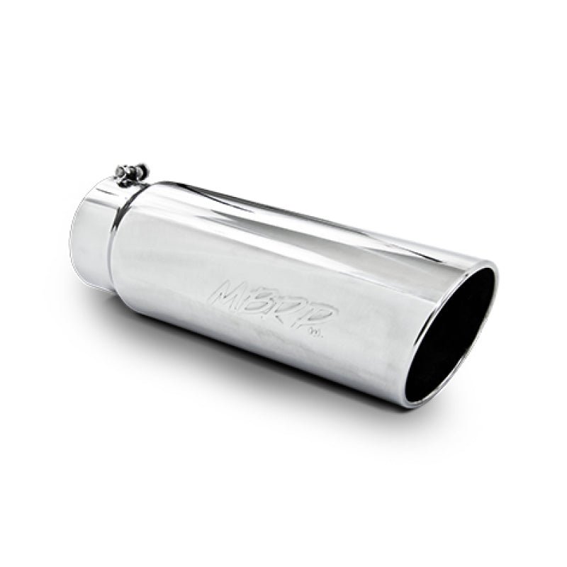 MBRP Universal Tip 6in OD Angled Rolled End 5in Inlet 18in Length T304 Exhaust