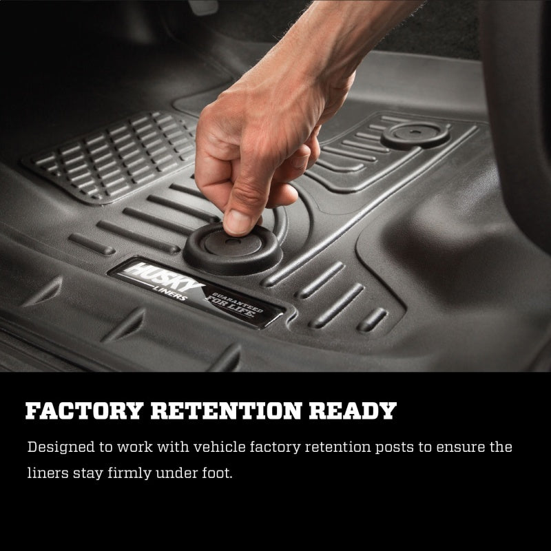 Husky Liners 2017 Honda Ridgeline WeatherBeater 2nd Row Black Floor Liners