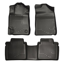 Load image into Gallery viewer, Husky Liners 13-14 Toyota Avalon Electric/Gas Weatherbeater Black Front &amp; 2nd Seat Floor Liners