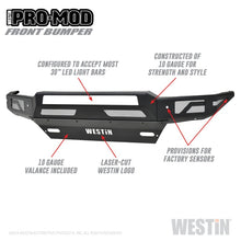 Load image into Gallery viewer, Westin 16-19 Chevy/GMC Silverado/Sierra 1500 Pro-Mod Front Bumper - Textured Black