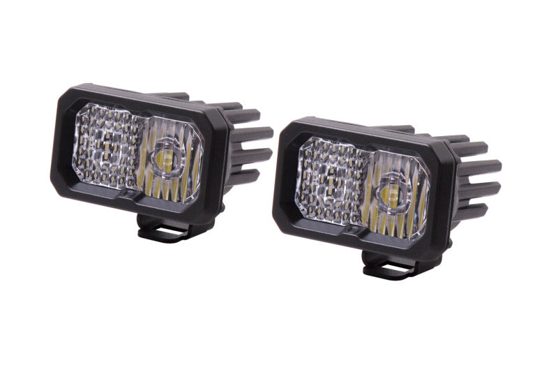 Diode Dynamics Stage Series 2 In LED Pod Pro - White Combo Standard ABL (Pair)