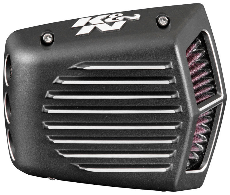 K&N Street Metal Intake System for 01-16 Harley-Davidson Softail/Dyna - Shaker Black