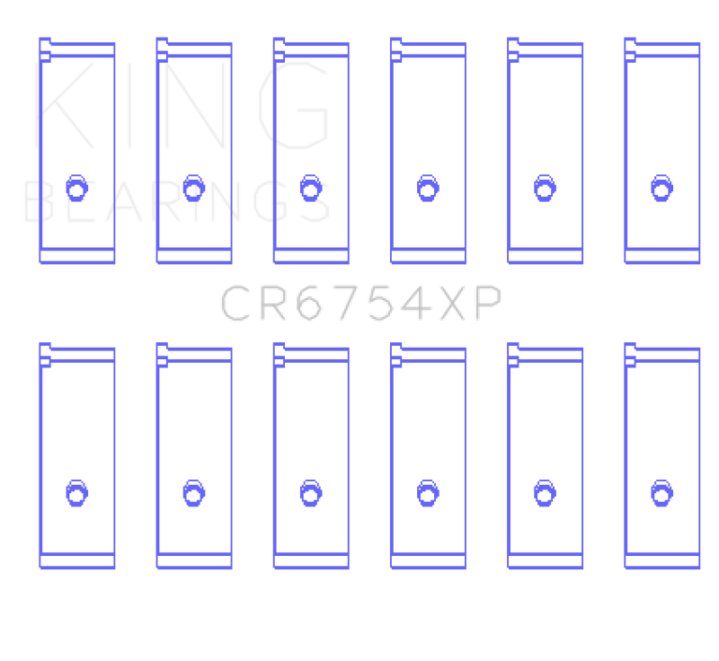 King Engine Bearings Toyota/Lexus 2JZGE/2JZGTE 3.0L (Size STD) Performance Rod Bearing Set