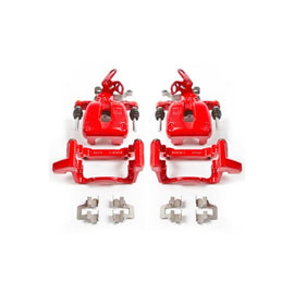 Power Stop 08-09 Audi A3 Rear Red Calipers w/Brackets - Pair