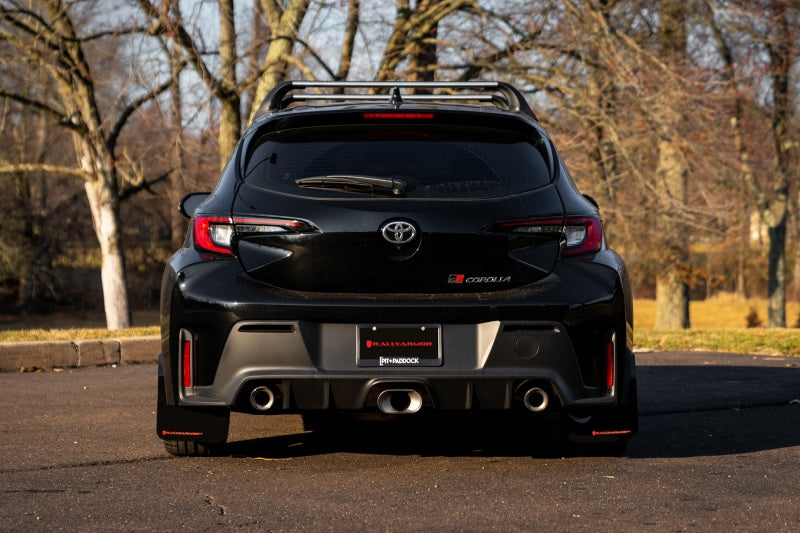 Rally Armor 23-26 Toyota GR Corolla Red UR Mud Flap w/Black Logo