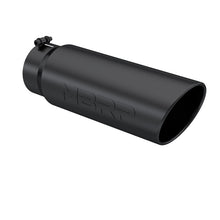 Load image into Gallery viewer, MBRP Universal Tip 6in OD Angled Rolled End 5in Inlet 18in Length Black Finish Exhaust