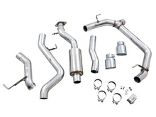 Load image into Gallery viewer, AWE Tuning 2021+ Ford Bronco 0FG Dual Rear Exit Exhaust w/Chrome Silver Tips &amp; Bash Guard