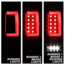 Load image into Gallery viewer, Spyder 04-08 Ford F-150 Projector Tail Lights - Light Bar DRL LED - Black ALT-YD-FF15004V2-LBLED-BK