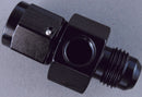 Fragola Inline Gauge Adapter -6AN Male x -6AN Fem - Black