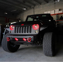 Load image into Gallery viewer, Oracle 7in High Powered LED Headlights - Black Bezel - Red