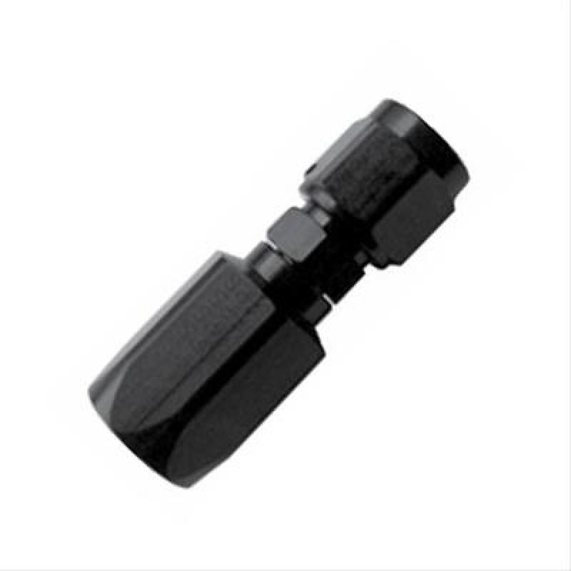 Fragola -6AN Straight Aluminum P/S Hose End - Black Only