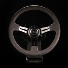 Load image into Gallery viewer, NRG Reinforced Steering Wheel (350mm / 3in. Deep) Black Leather w/ Alcantara Stitching
